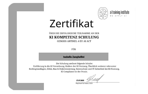 AI Training Institute — EU AI Act Kompetenzschulung