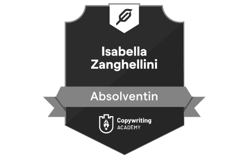 Copywriting Academy Absolventin — Isabella Zanghellini