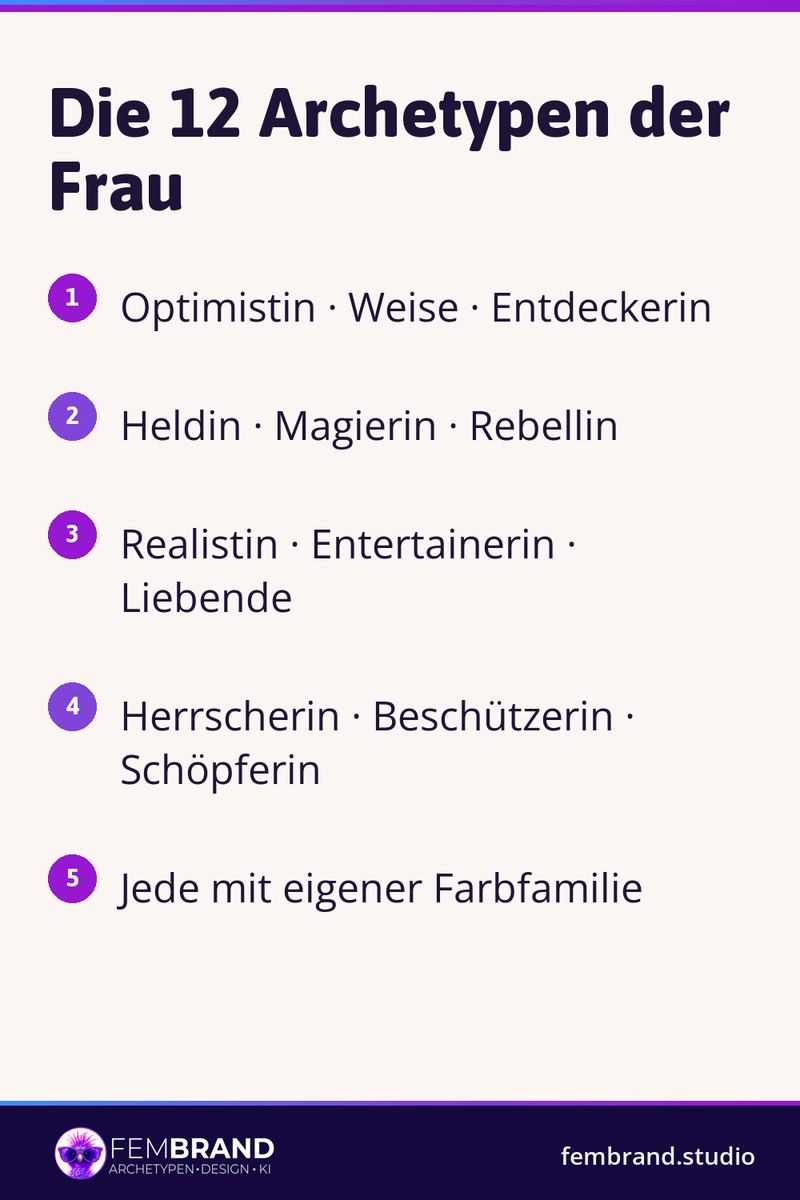 12 Archetypen der Frau: alle Marken-Archetypen auf einen Blick