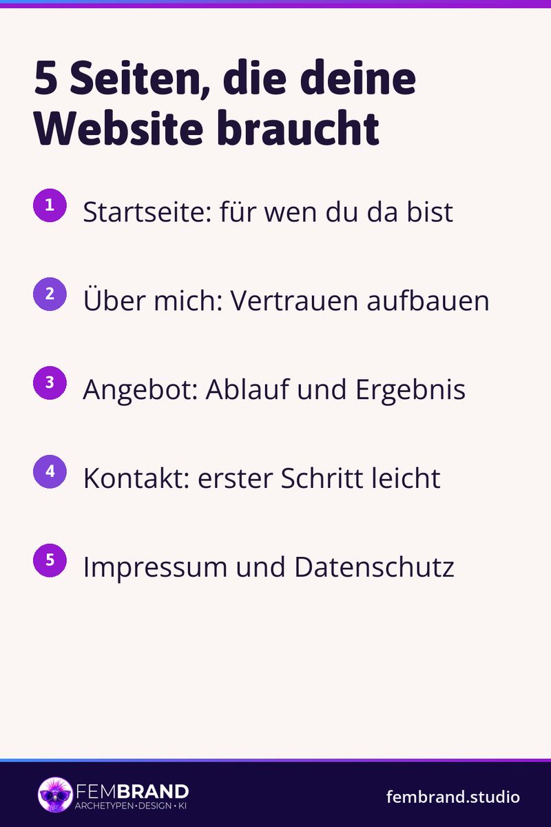 Website für Coaches: diese 5 Seiten brauchst du wirklich